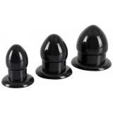 Kit Anal Stretching Plug PVC Black