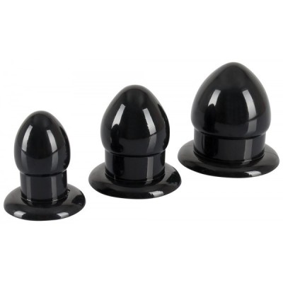 Kit Anal Stretching Plug PVC Black foto