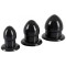 Kit Anal Stretching Plug PVC Black - 1