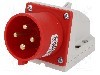 Conector alimentare AC, IEC 60309, IP44, 32A, 400V AC, 4 pini, PCE - 524-6