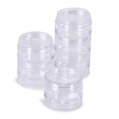 Set 6 Cutii Rotunde pentru organizare, 3.9x2 cm, 120 ml foto