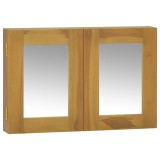 Gossi dulap cu oglinda, 60x10x40 cm, lemn masiv de tec