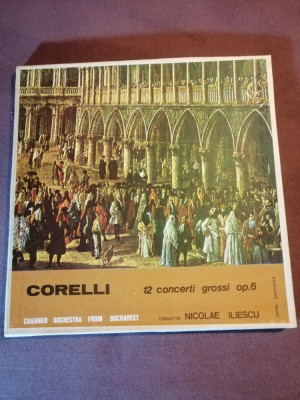 Corelli 12 Concerti Grossi op 6-3LP Box- Nicolae Iliescu vinil vinyl foto