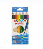 Cumpara ieftin Set 12 creioane colorate cu varf subtire,CARIOCA ACQUARELL