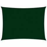 Parasolar verde &icirc;nchis 2,5x4,5 m tesatura oxford dreptunghiular GartenMobel Dekor, vidaXL