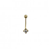 Piercing aur galben buric - DA498, 14k