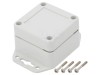 Carcasa Universala Kradex Policarbonat IP65 Gri Deschis 60x60x40mm