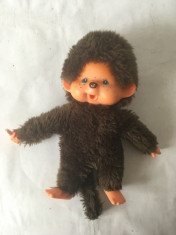 Monchhichi Sekiguchi 1974, maimutica maimuta jucarie plus 19 cm, vintage foto