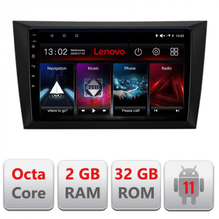 Navigatie dedicata VW Golf6 2009-2013 D-GOLF6 Lenovo Octa Core cu Android Radio Bluetooth Internet GPS WIFI DSP 2+32 GB 4G KIT- CarStore Technology