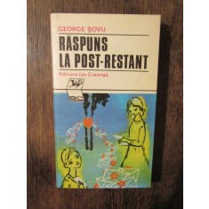 Răspuns la post-restant - George Șovu (autograf și dedicație pt. Vasile Băran)
