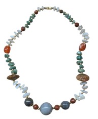 COLIER/LANT VINTAGE MIXT PIETRE SEMIPREȚIOASE