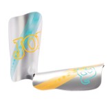 Aparatori Tibie Fotbal Joma Panther Silver, Protectie Impact, Fixare cu Sosete Compresie, Spuma EVA 3mm