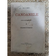 CANOANELE - TEXT SI INTERPRETARE - II - SINOADELE ECUMENICE (1935) - PR C. DRON