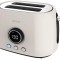 Prajitor de paine Cecotec Digital ClassicToast 8000, 800 W, 2 fante extra largi, bej - RESIGILAT