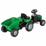 Tractor Copii Baiat Baieti cu Pedale si Remorca Verde + LIVRARE GRATUITA