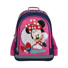 Rucsac Minnie Mouse Lamonza, inaltime 39 cm, spate buretat, roz foto