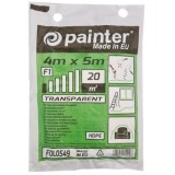 Folie protectie pentru zugrav, 4x5m DHPE, rezistenta si reutilizabila