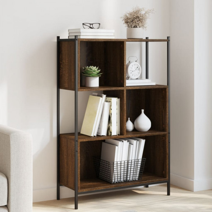 vidaXL Bibliotecă, stejar maro, 72x28x109 cm, lemn prelucrat 838887