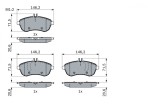 BOSCH 0 986 494 161 set placute frana,frana disc