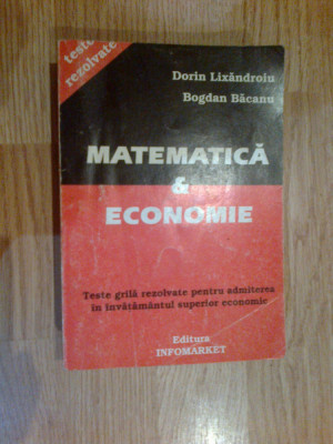 n3 Matematica si economie - Dorin Lixandroiu foto