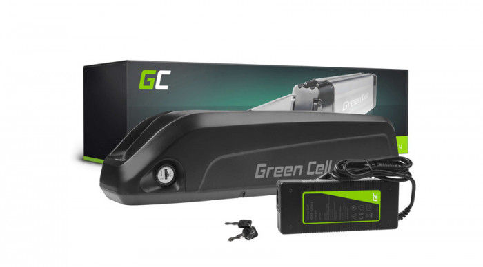 Green Cell Baterie pentru biciclete electrice 36V 10.4Ah 374.4Wh E-Bike Pedelec cu &icirc;ncărcător Down Tube