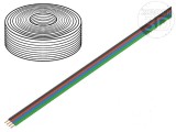 Cablu bandă FBK Toy 4x0,25mm2 cu litat Cu PVC 100V 10m
