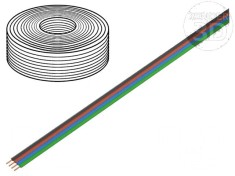 Cablu bandă FBK Toy 4x0,25mm2 cu litat Cu PVC 100V 10m