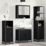 Cumpara ieftin Set de mobilier pentru baie 3 buc. Stejar Negru