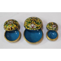 Cloisone, 3 cutiute decorative, china, Secol 20