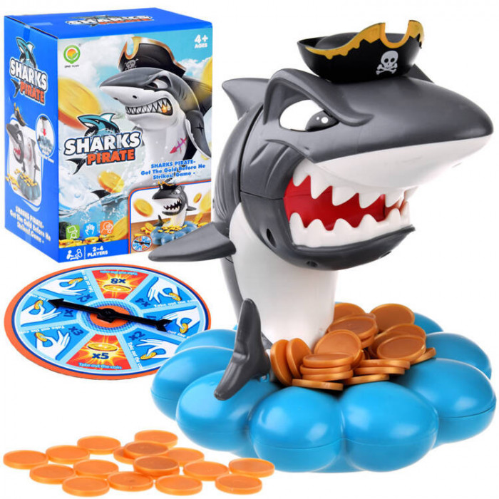 Merry arcade joc amenințător căpitanul rechin amenințător - pirat ceasuri peste monede GR0603