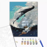 Pictura pe numere - Stapanul marii, 40x50 cm | Brushme