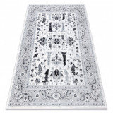 Covor Argent - W7039 Flori gri si negru, 133x190 cm