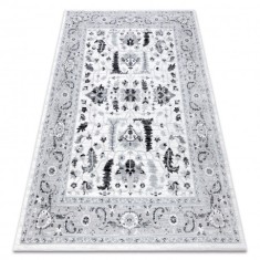 Covor Argent - W7039 Flori gri si negru, 160x220 cm