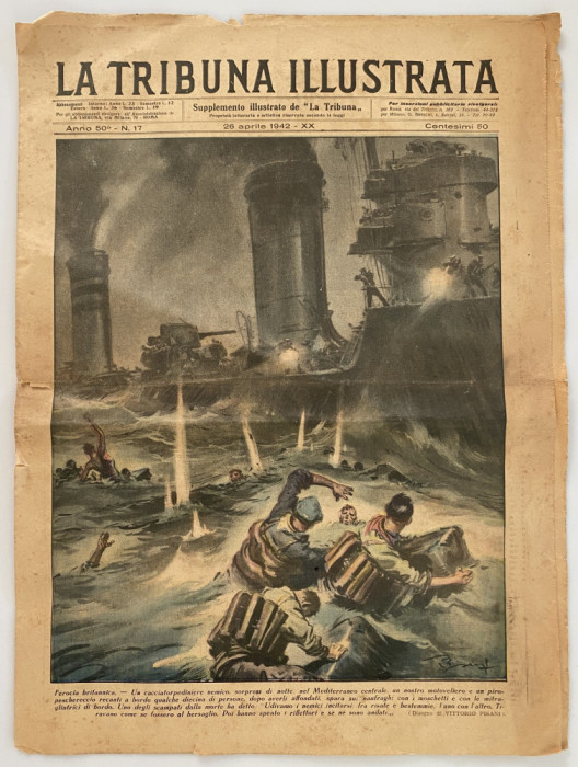 revista veche italiana La Tribuna Illustrata 1942 razboi mondial