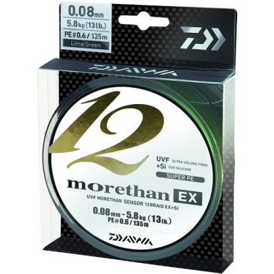 Fir Textil Daiwa Morethan 12 Braid EX+SI 135m 0.12mm 10.2kg foto