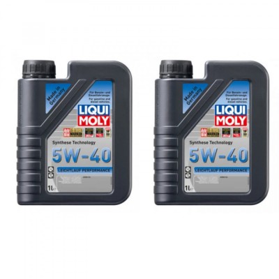 Pachet 2 litri Ulei motor Liqui Moly Leichtlauf Performance 5W40 foto