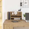 VidaXL Organizator Birou Stejar negru 44.5 x 24 x 25 cm Lemn compozit 869199