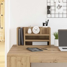 vidaXL Organizator Birou Stejar Artisan 44.5x24x25 cm Lemn Inginerie