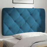 VidaXL Pernă tăblie de pat, albastru, 90 cm, catifea