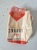Ambalaj pachet tigari SNAGOV, din 1975 (fara tigarete), vintage, colectie