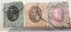 Timbre Germania Regele Carol serie 3 bucati 1, 2 bani ban, Stampilat