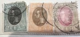 Timbre Germania Regele Carol serie 3 bucati 1, 2 bani ban