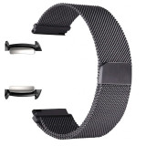 Curea tip Milanese Loop, adaptoare compatibile Samsung Gear Fit 2, Negru, Very Dream