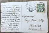 CPISTR11 Carte postala veche 1910 Austro-Ungaria Szombathely timbru Turul ilustrata portret femeie palarie editura BKWI Viena
