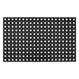 Covoraș de intrare din cauciuc, negru, model perforat, 80x50 cm, CMCLASS