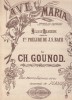 AS - PARTITURA AVE MARIA CH. GOUNOD, pt voce si pian, MELODIE BELIGIEUSE ADAPTEE AU 1ER PRELUDE DE J.S. BACH