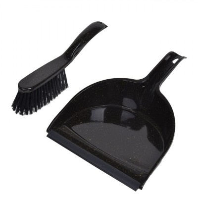 Set Faras cu Perie, Mozaic, Culoare Negru, Plastic foto