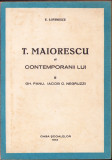 HST C1649 T Maiorescu și contemporanii lui 1944 vol II Lovinescu