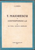 HST C1649 T Maiorescu și contemporanii lui 1944 vol II Lovinescu