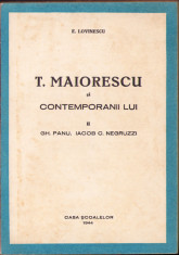 HST C1649 T Maiorescu și contemporanii lui 1944 vol II Lovinescu foto